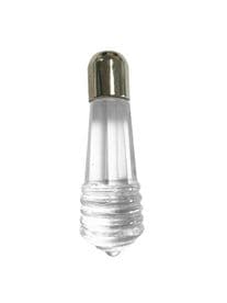 Glass cord pull Blind light cord weight end silver chrome screw on cap 6.4cm